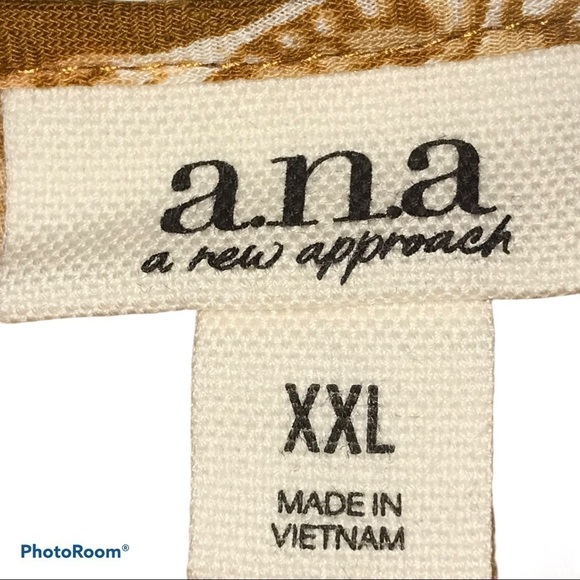 A.N.A  Floral Peasant Boho Blouse Woman’s Size  XXL - Picture 4 of 5